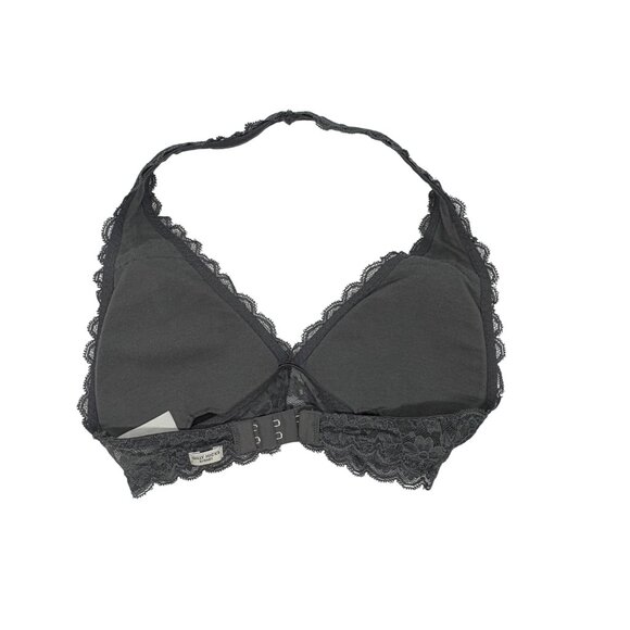 Gilly Hicks Gray Lace Halter Bralette XS Adjustable Back Closure - Picture 2 of 3